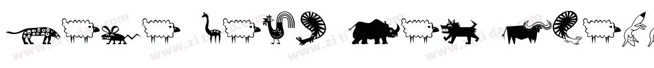 Mini Pics Lil Critters(1)字体转换
